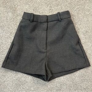 H&M Charcoal High Waist Women's Shorts